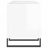 vidaXL Record Cabinet High Gloss White 121x38x48 cm Engineered Wood