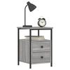 vidaXL Bedside Cabinets 2 pcs Grey Sonoma 34x35.5x50 cm Engineered Wood