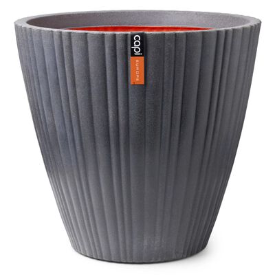 Capi Vase "Urban Tube" Tapered 55x52 cm Dark Grey