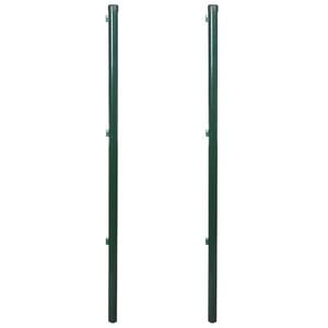 vidaXL Fence Posts 2 pcs 115 cm