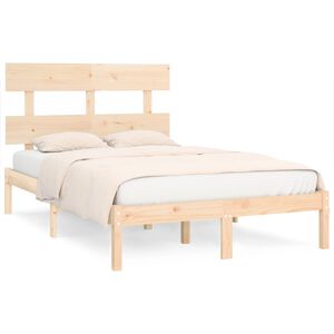 vidaXL Bed Frame without Mattress 150x200 cm King Size Solid Wood