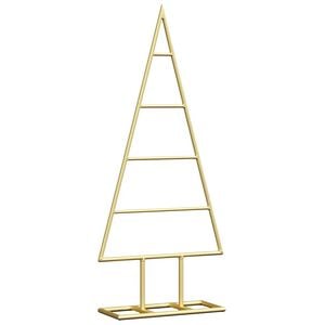 vidaXL Metal Christmas Tree Gold 60 cm Powder-coated steel