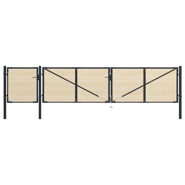 vidaXL Fence Slats 65 pcs Solid Wood Spruce