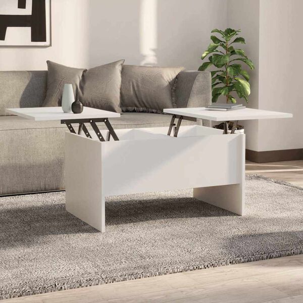 vidaXL Coffee Table White 80x50x42.5 cm Engineered Wood
