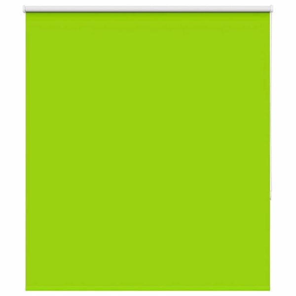 vidaXL Roller Blind Blackout Leaves Green 125x150 cm Fabric Width 121.6 cm Polyester