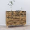 vidaXL Sideboard Smoked Oak 90x30x72 cm Engineered Wood