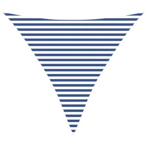 vidaXL Sun Shade Sail Blue and White 3.6 x 3.6 x 3.6 m