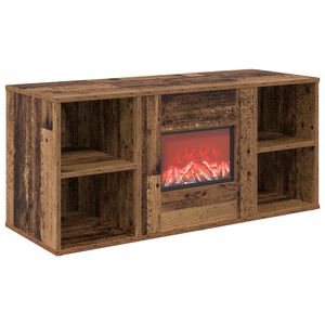 vidaXL Electric Fireplace Old Wood 100 x 37 x 45.5 cm Engineered wood