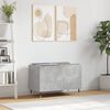 vidaXL Record Cabinet Concrete Grey 74.5x38x48 cm Engineered Wood