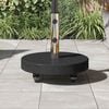 vidaXL Parasol Base Black 45 x 45 x 45 cm Granite and Stainless Steel