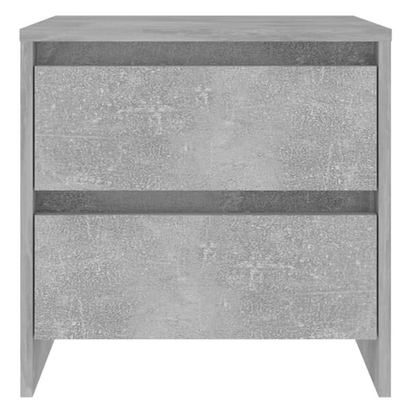 vidaXL Bedside Cabinets 2 pcs Concrete Grey 45x34.5x44.5 cm Engineered Wood