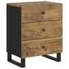 vidaXL Bedside Cabinet 50x33x62 cm Solid Wood Mango&Engineered Wood