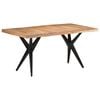 vidaXL Dining Table 160x80x76 cm Solid Acacia Wood