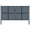 vidaXL Fence Gate Anthracite 306x200 cm Steel