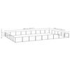 vidaXL Dog Kennel Black 54 m&sup2; Steel