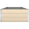 vidaXL Planter Ivory 290 x 100 x 45 cm Galvanised Steel