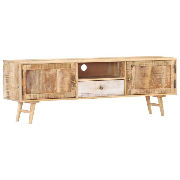 vidaXL TV Cabinet 140x30x45 cm Solid Mango Wood