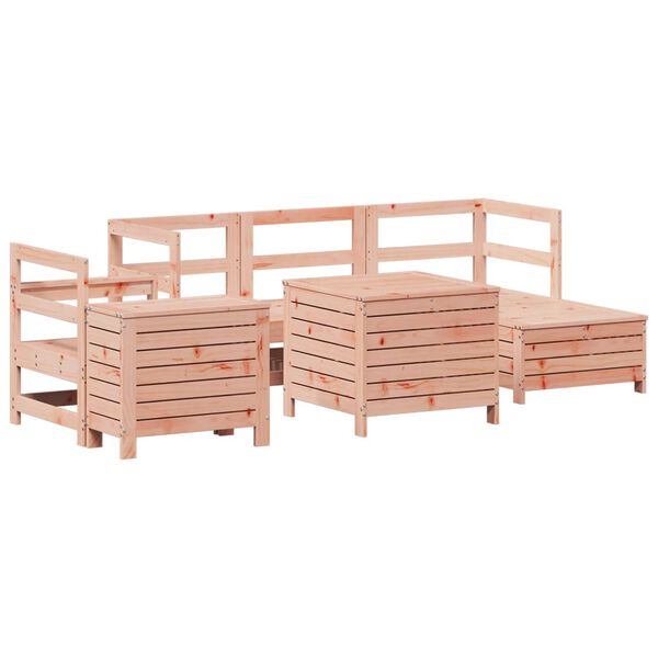 vidaXL 7 Piece Garden Sofa Set Solid Wood Douglas Fir