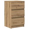 vidaXL Bedside Cabinets with 3 Drawers 2 pcs Artisan Oak 39x35x65 cm