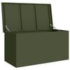 vidaXL Outdoor Storage Box Olive Green 100 x 50.5 x 50 cm Steel