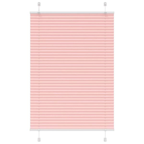 vidaXL Pleated Blind Pink 90x150 cm Fabric Width 89.4 cm Polyester