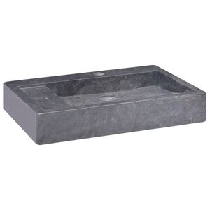 vidaXL Sink Black 58x39x10 cm Marble
