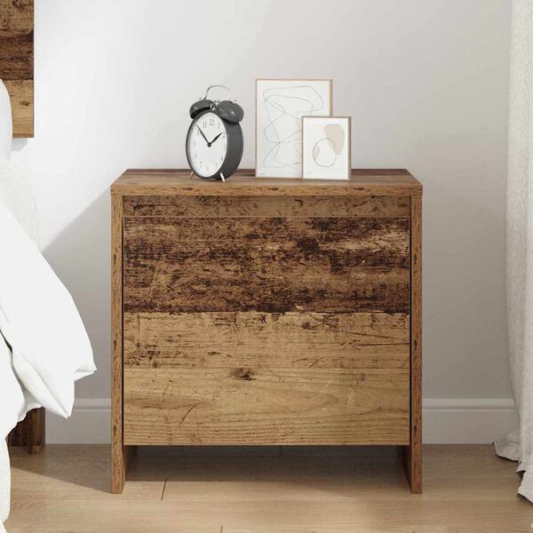 vidaXL Bedside Cabinet Old Wood 45 x 34 x 44.5 cm Engineered Wood