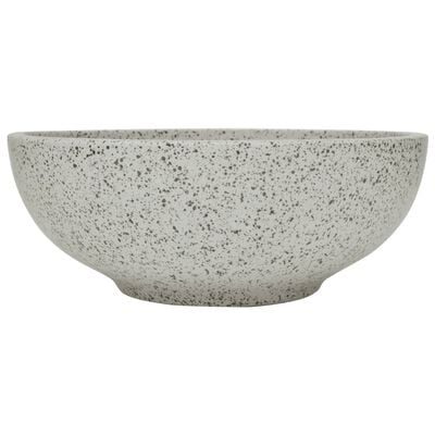 vidaXL Countertop Basin Grey Round Φ41x14 cm Ceramic