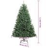 vidaXL Artificial Hinged Christmas Tree Green 150 cm PVC and Metal