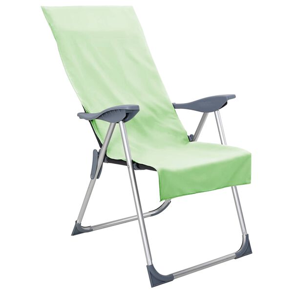 vidaXL Outdoor Chair Towels 2 pcs Green 130 x 60 cm