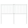 vidaXL Metal Replace Headboard White 120 cm