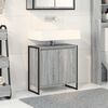 vidaXL Bathroom Cabinet Grey Sonoma 60 x 30 x 60 cm Engineered Wood