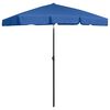 vidaXL Beach Parasol Azure Blue 180x120 cm