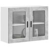 vidaXL Kitchen Wall Cabinet with Glass Door Porto Concrete Grey