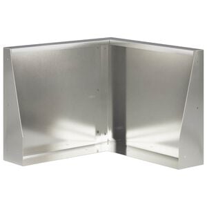 vidaXL Retaining Wall 50 x 50 x 30 cm Stainless Steel Silver