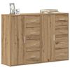 vidaXL Sideboards 2 pcs Artisan oak 60 x 31 x 84 cm Engineered wood