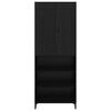 vidaXL Highboard Black Oak 69.5 x 34 x 180 cm Engineered Wood
