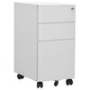 vidaXL Mobile File Cabinet Light Grey 30x45x59 cm Steel