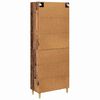 vidaXL Highboard Old Wood 69.5 x 34 x 180 cm Engineered Wood