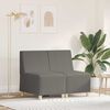 vidaXL Modular Sofa Unit Armless 2 pcs Light Grey 55 x 74 x 82 cm