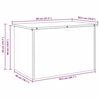 vidaXL Outdoor Storage Box Silver 80 x 50.5 x 50 cm Steel