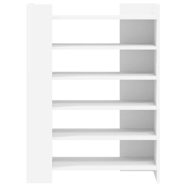 vidaXL Shoe Cabinet White 74.5x37.5x100 cm Engineered Wood