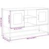 vidaXL TV Cabinet White 100.5x39x60.5 cm Steel