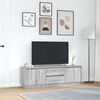 vidaXL TV Cabinet with LED Lights Grey Sonoma 160.5x41x50 cm