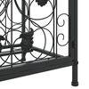 vidaXL Wine Rack for 41 Bottles Black 45x36x120 cm Wrought Iron