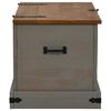 vidaXL Storage Chest HALDEN Grey 91x48x47 cm Solid Wood Pine