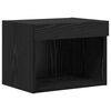 vidaXL TV Wall Cabinets Wall-mounted 4 pcs Black Oak 30.5 x 30 x 60 cm