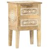 vidaXL Hand Painted bedside Cabinet 40x30x60 cm Solid Mango Wood