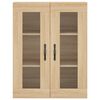 vidaXL Highboard Sonoma Oak 69.5x34x180 cm Engineered Wood