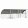 vidaXL Dog Kennel 3 pcs Silver 6 x 2 x 2 m Galvanised steel